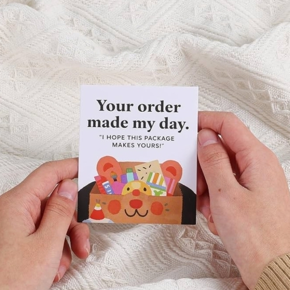 Thank You Card with Animal Design